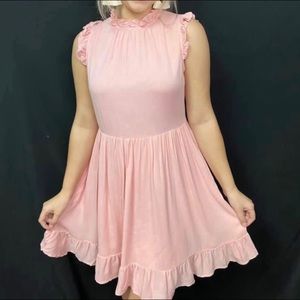Pink Ruffle Dress
